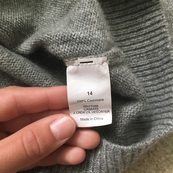 Crewcuts cashmere sweater in size 14 color gray - Picture 3 of 6